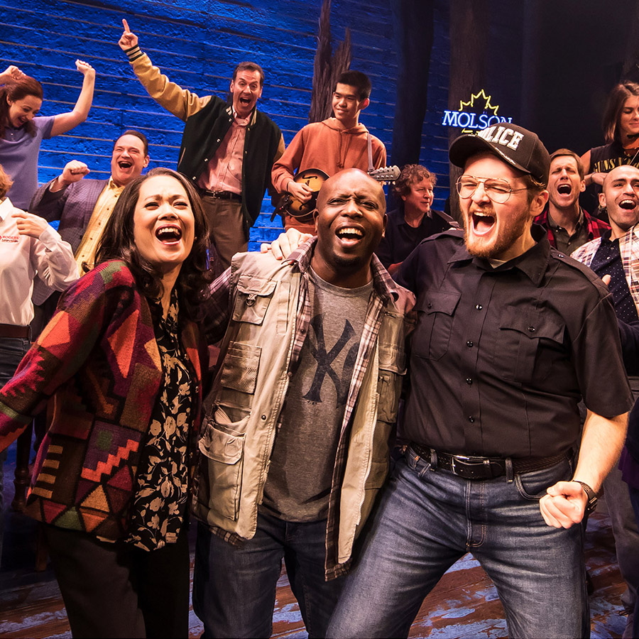 Cast from Come From Away